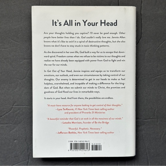 Get Out of Your Head by Jennie Allen | Self-Help | Hardcover Book - Picture 2 of 11